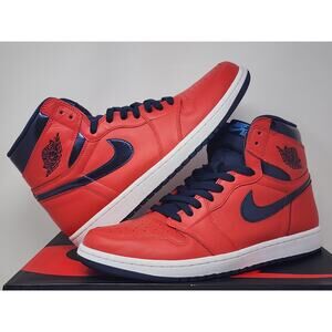Air Jordan 1 Retro High OG DAVID LETTERMAN 555088-606 Size 10.5 WORN